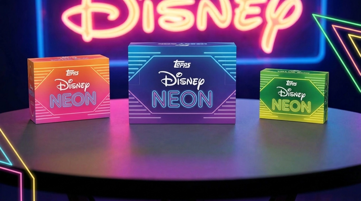 Topps Disney Neon Cards Just Made Cardboard History