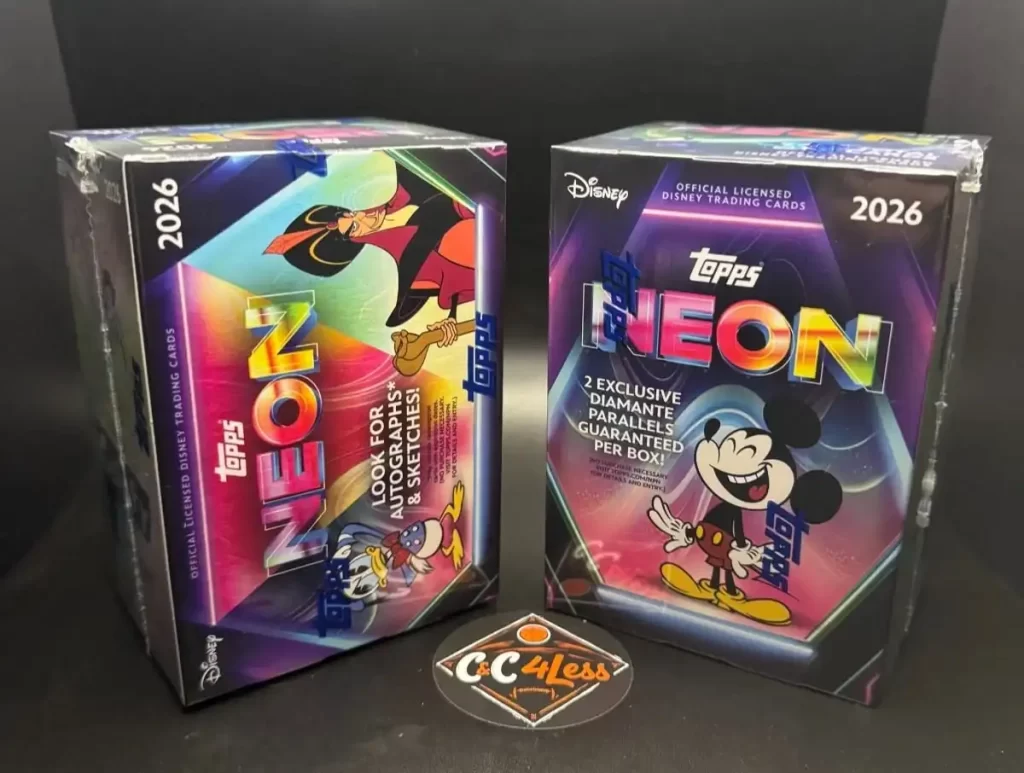 Topps Disney Neon vs Chrome