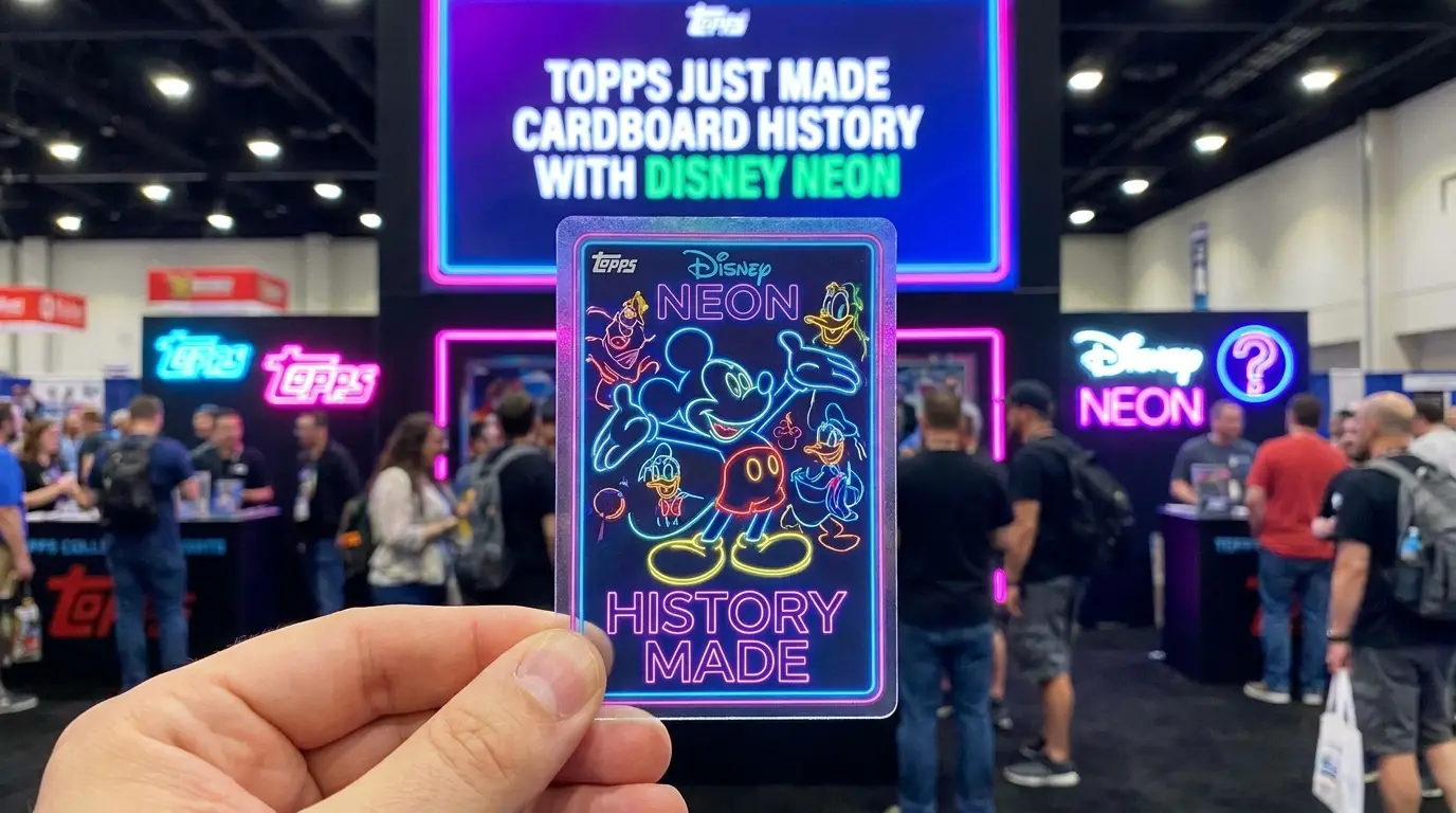Topps Disney Neon Cards Just Made Cardboard History