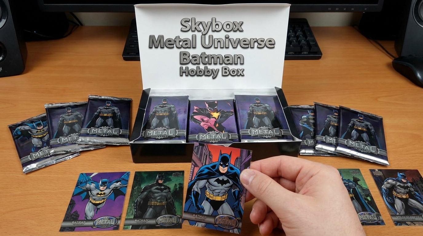 What Is Inside a Skybox Metal Universe Batman Hobby Box?