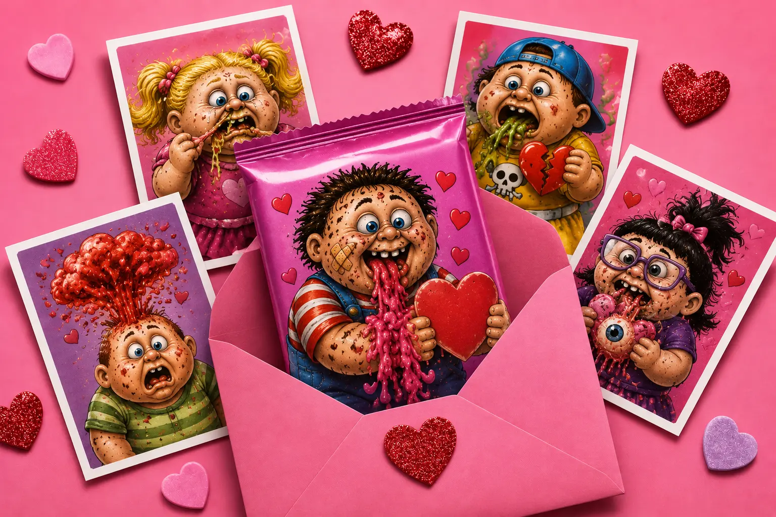 What Are Garbage Pail Kids Valentine's Cards